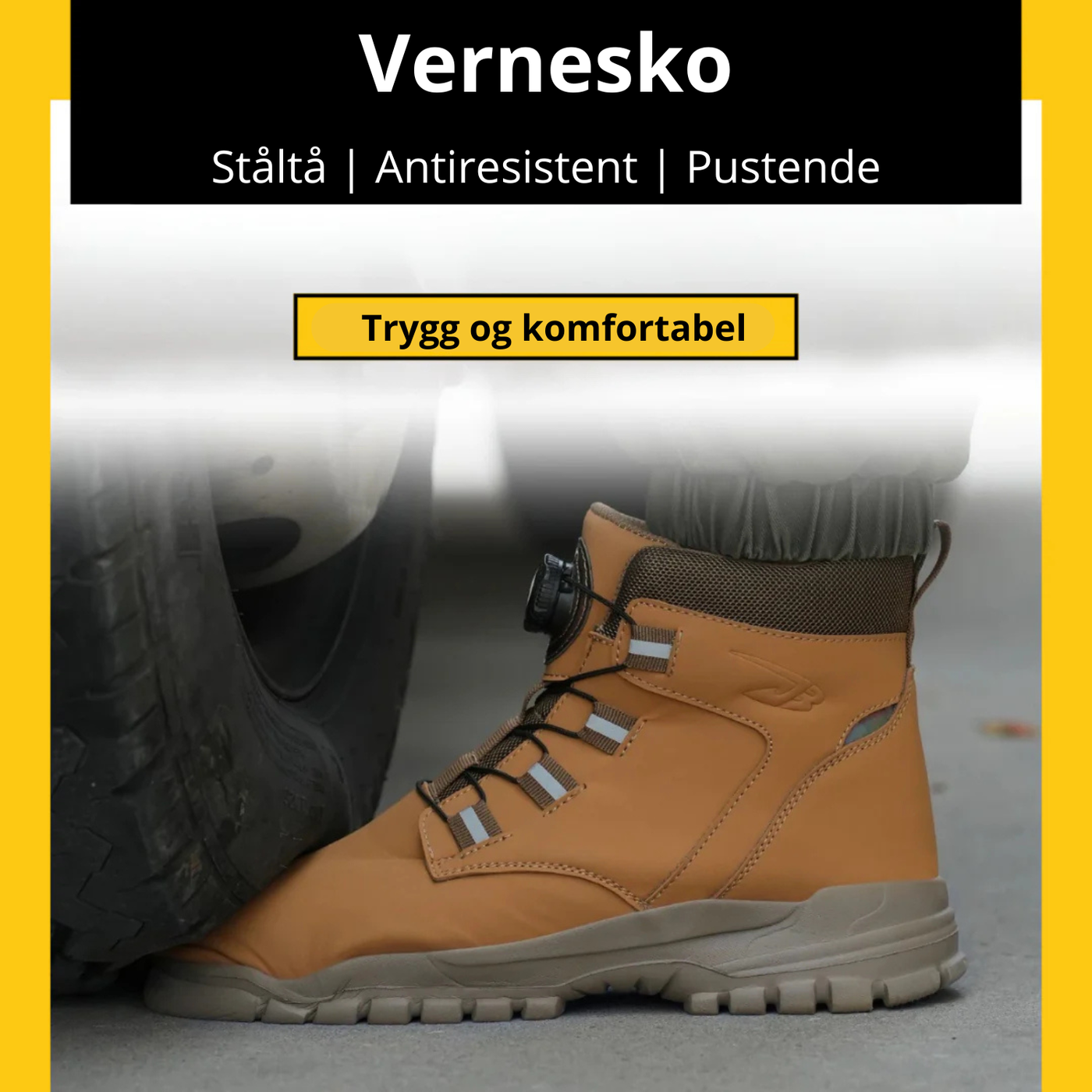 SteelPro™ | Sikkerhetssko (MIDDELIG 1+1 GRATIS)