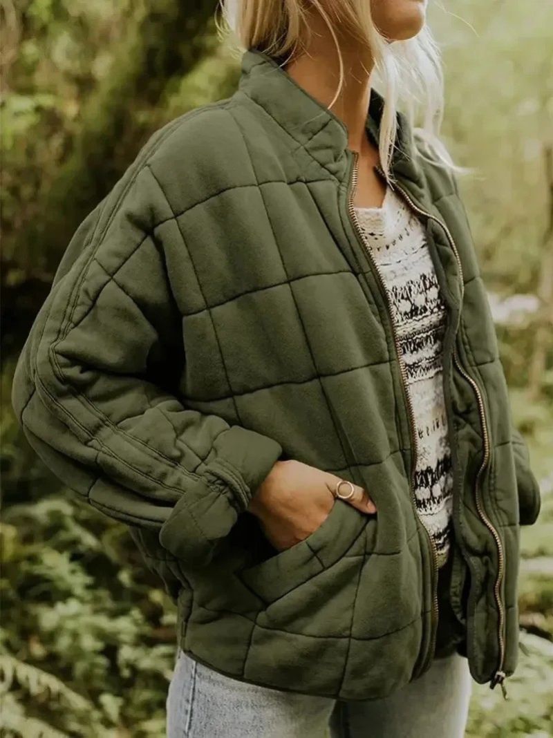 Sofie™ | Vattert Jakke med Elegant Oversized Look