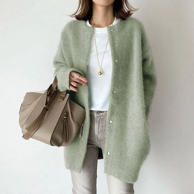 Amelie | Elegant hvit Strickjacke 