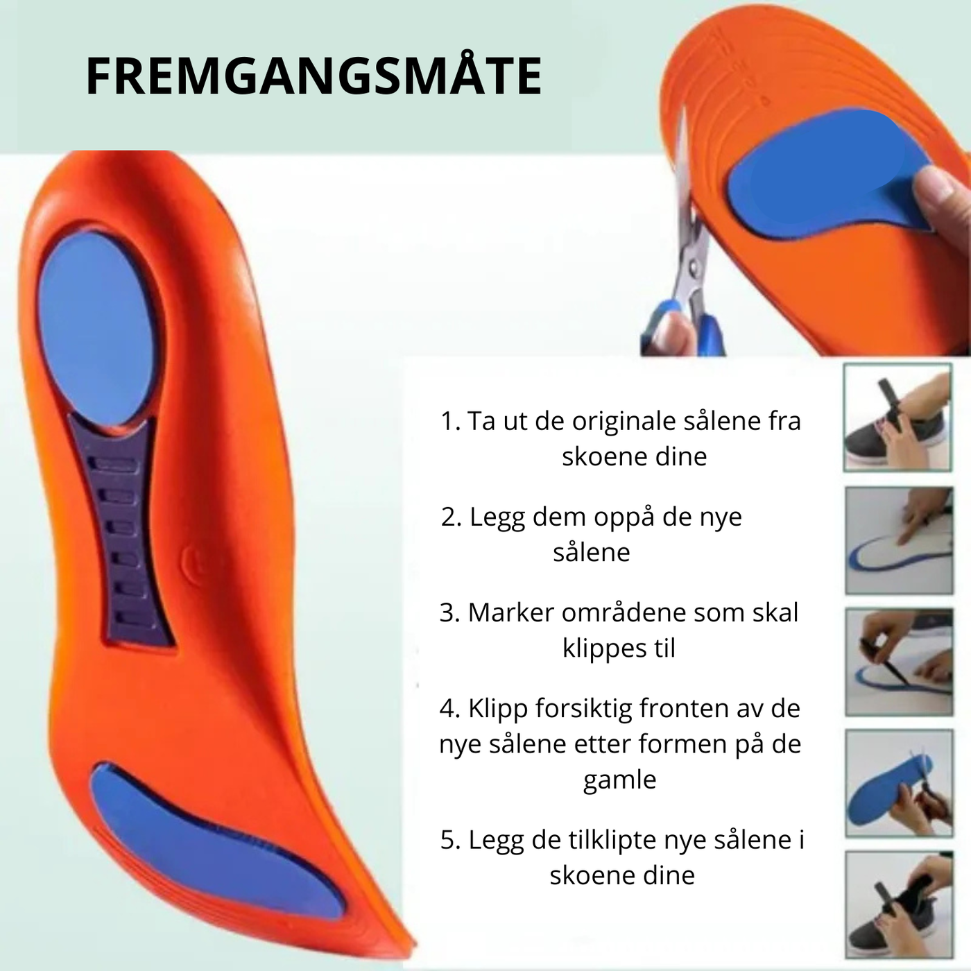 Par med ergonomiske såler