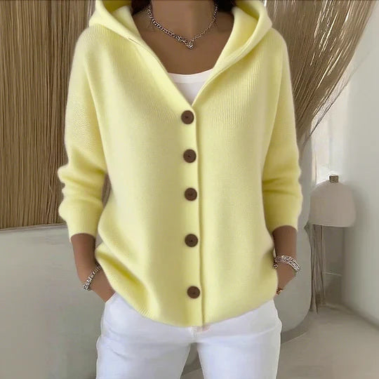 Filippa | Trendy Strikkegenser med Hette