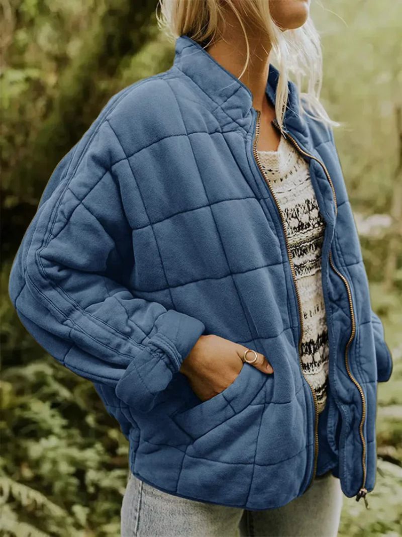 Sofie™ | Vattert Jakke med Elegant Oversized Look