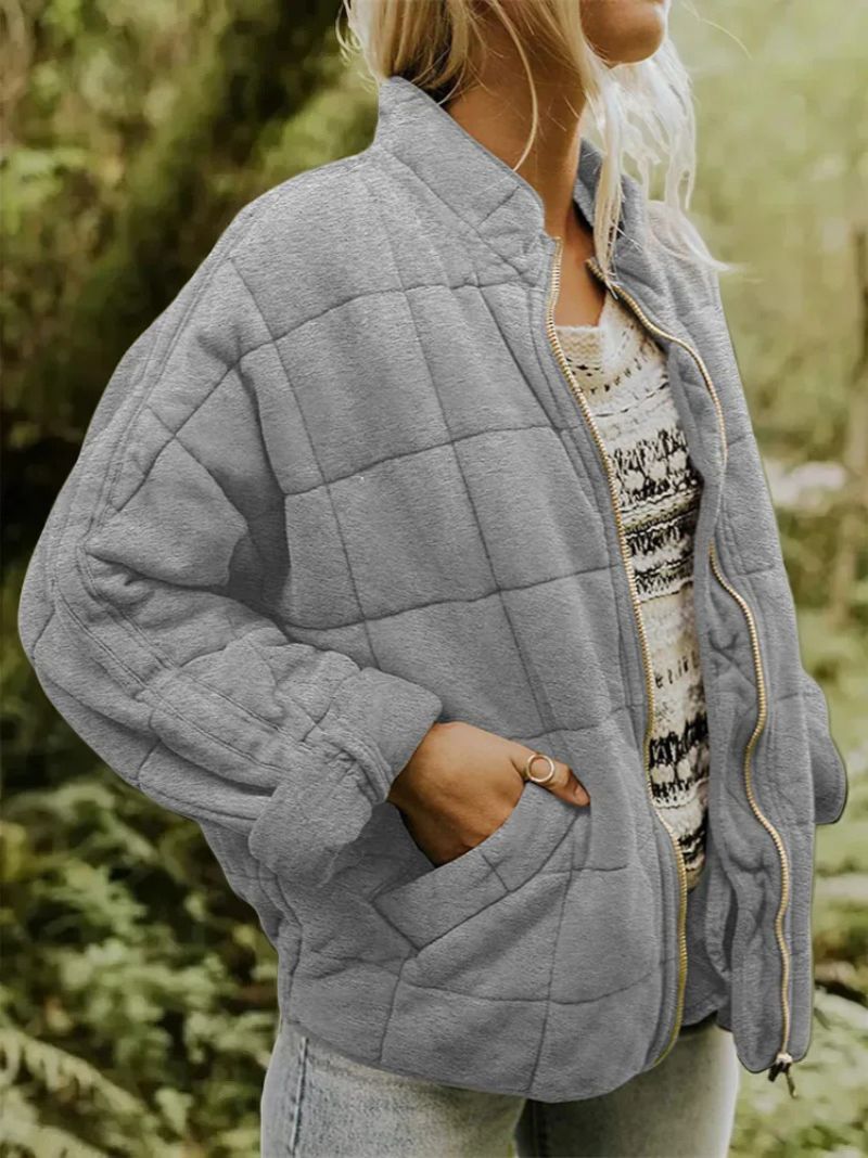 Sofie™ | Vattert Jakke med Elegant Oversized Look