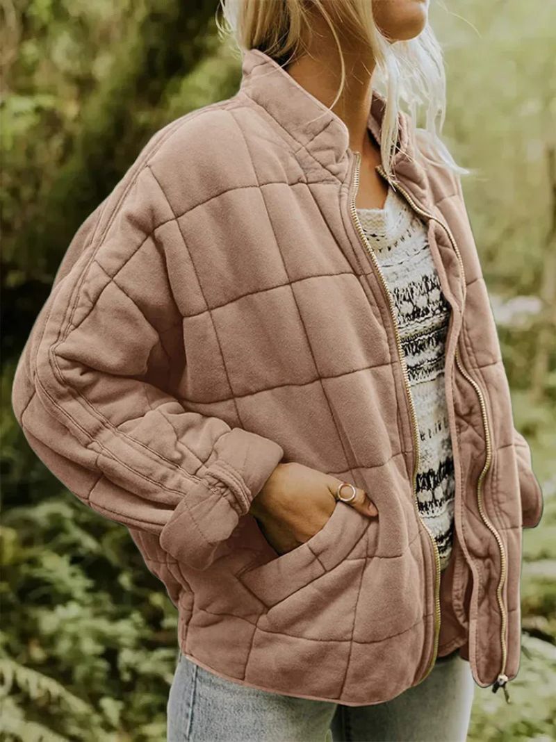 Sofie™ | Vattert Jakke med Elegant Oversized Look