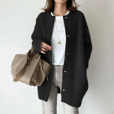 Amelie | Elegant hvit Strickjacke 