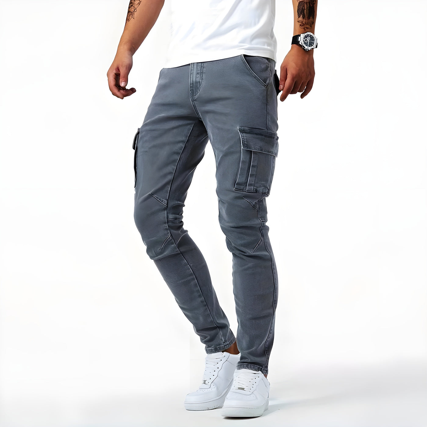 Samuel™ | Elastiske cargojeans
