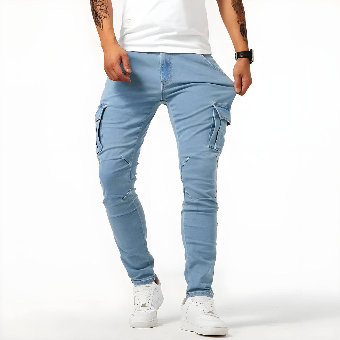 Samuel™ | Elastiske cargojeans