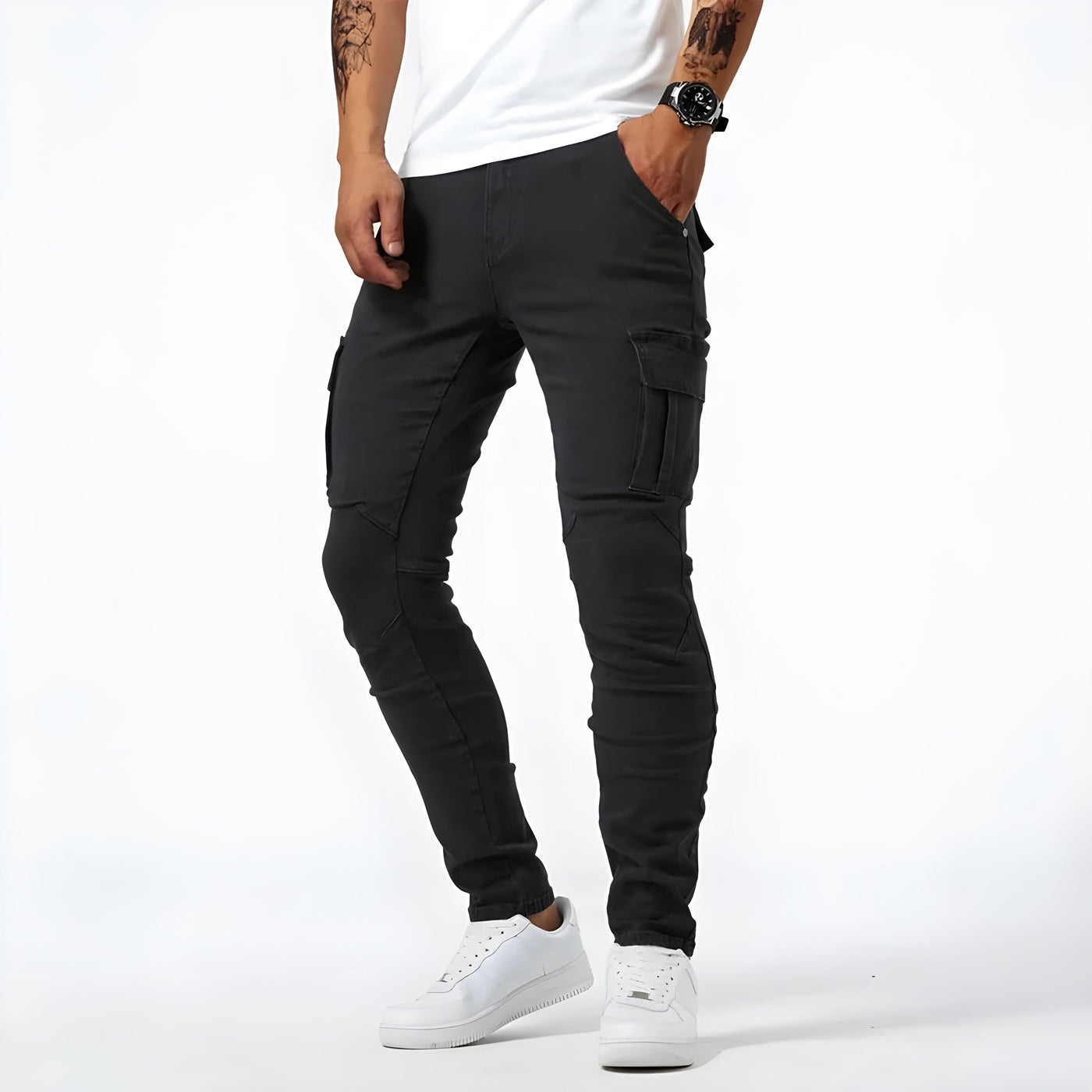 Samuel™ | Elastiske cargojeans