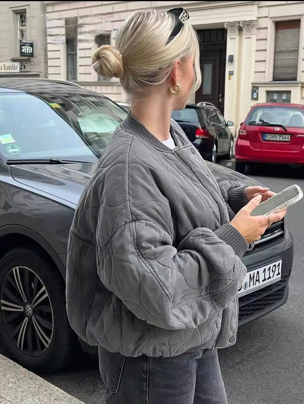 Nikki | Overdimensjonert bomberjakke