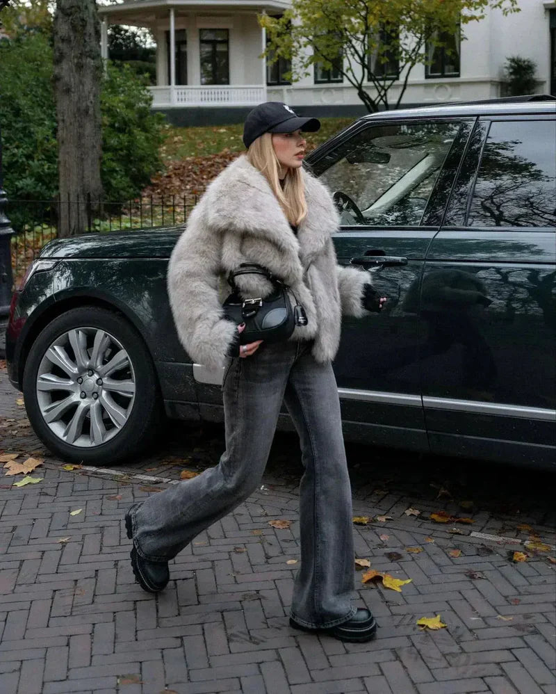 Eva | Pelzmantel fra Kunstfell