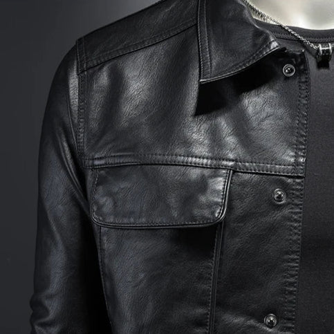 Leander™ | Rider PU Lærjakke