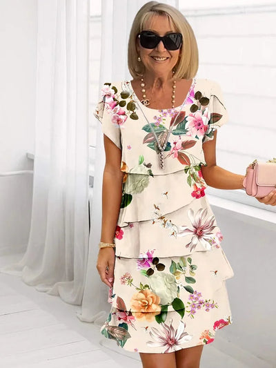 Emilie | Elegant Maxi-Kleid med Blumenmuster
