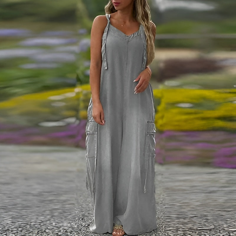 Tilda | Jumpsuit med vide ben og lommer