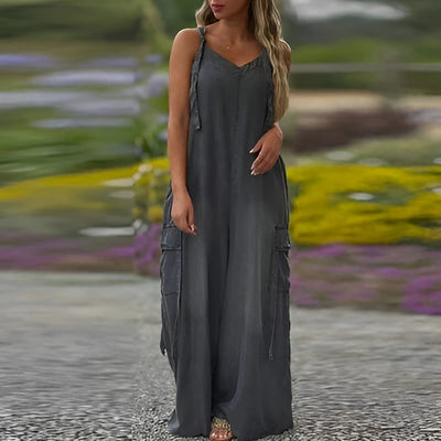 Tilda | Jumpsuit med vide ben og lommer
